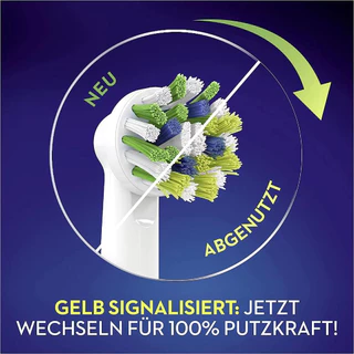 Oral b Cross Action เปลี่ยนหัวแปรงรีฟิลสําหรับแปรงสีฟันไฟฟ้า Original from Germany 4 นับ