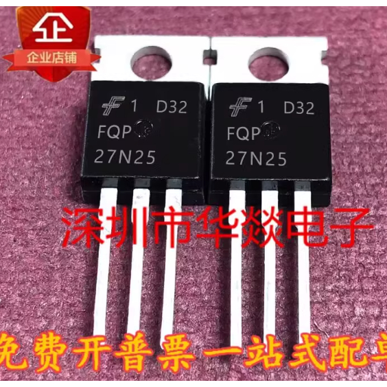 1-5PCS TO-220 FQP27N25 FQP3N80C FQP9N90C FQP2N30 FQP2N50 FQP2N60C FQP2N80 MOS ทรานซิสเตอร์