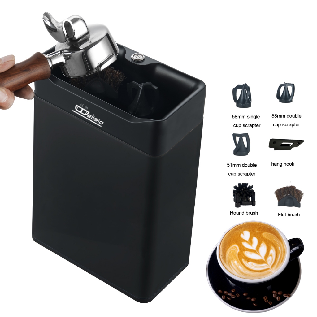 Elisio G512N Portafilter Cleaner กาแฟเอสเปรสโซอัตโนมัติ Ground Knock Box Commercial Knock Box