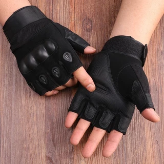 【กรุงเทพฯ มีสินค้าในสต็อก】Black ถุงมือยุทธวิธี 2.0 ถุงมือยุทธวิธีสีดำ หนังกลับแท้กันน้ำ กระชับมือ จับปืน-ขับมอเตอร์ไซค์แม่นยำ