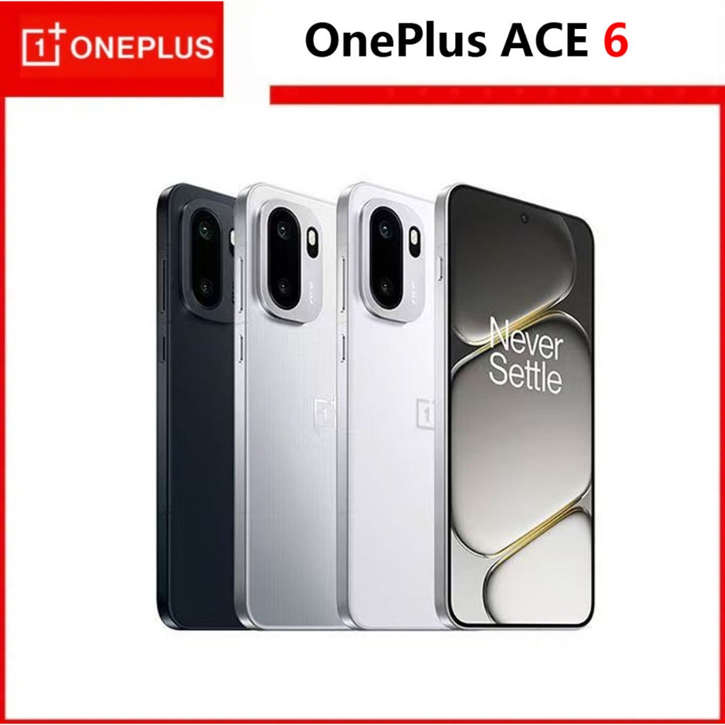 ปลดล็อคโทรศัพท์มือถือ OnePlus Ace 6 5G 6.83 นิ้ว AMOLED Snapdragon 8 Elite 3nm 7800mAh 120W FlashCha