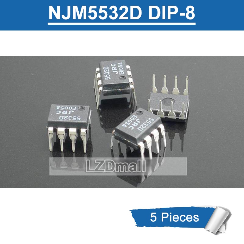 5 ชิ้น/ล็อต Original 5532D 5532DD JRC NJM5532D NJM5532DD DIP-8 ความแม่นยําสูง Dual Low-Noise Operati