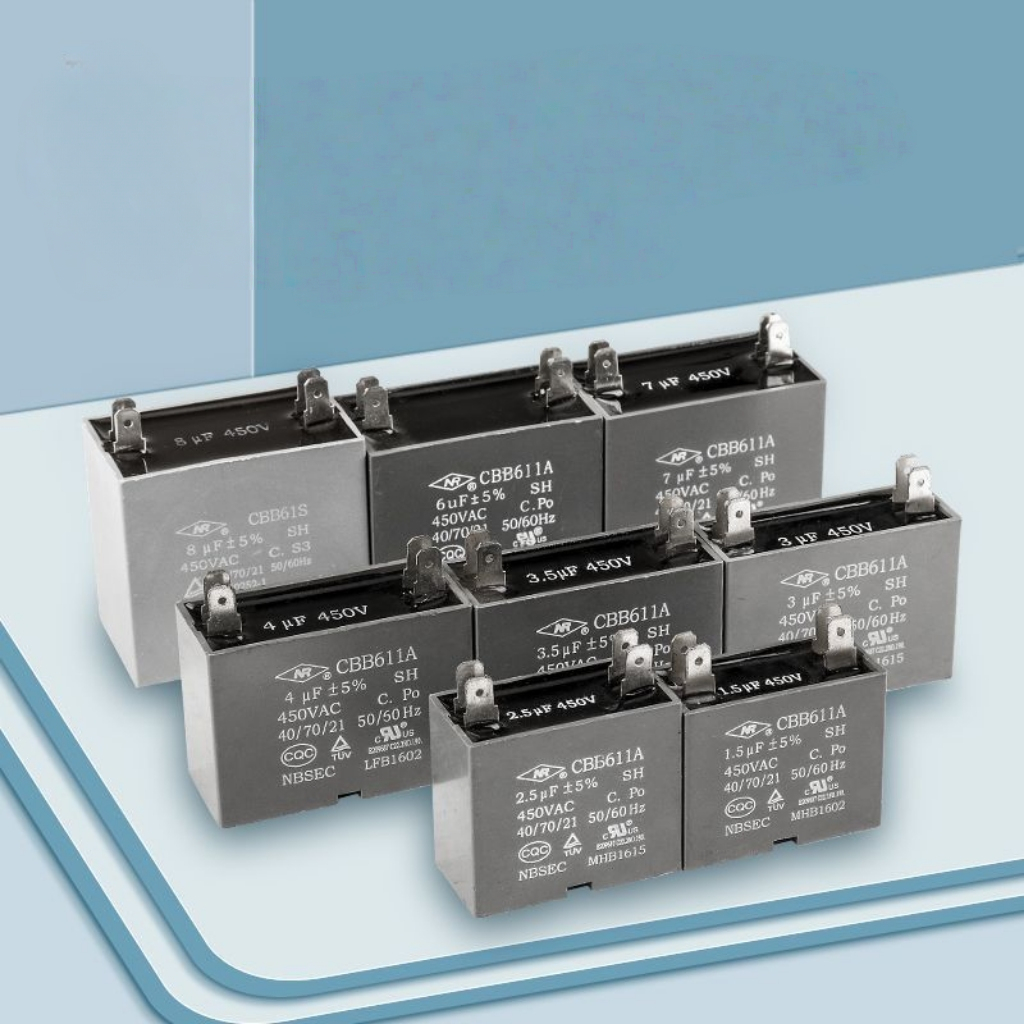 10 แพ็คใหม่ Original CBB61 1AA มอเตอร์ Run Capacitor สําหรับ AC กลางแจ้งพัดลมหน่วย - 450VAC, 2uf,2.5
