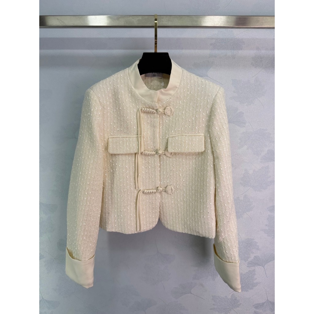 2025 เสื้อแจ็คเก็ตแอปริคอทแขนยาวผู้หญิง Ch ล่าสุด Size:SL NcN