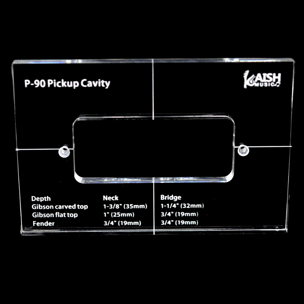 KAISH เทมเพลตรับอะคริลิค Pickup Templates สําหรับ P-90 Pickup Body Rout