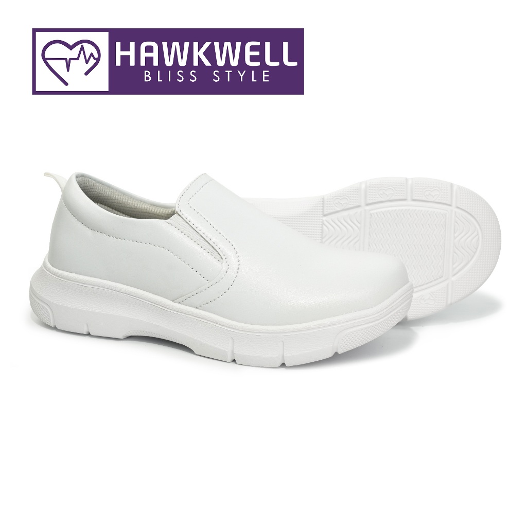 Hawkwell Womens Slip-On Arch Support Nurse Shoes Waterproof Nursing Work Shoes - Yanaya/6960