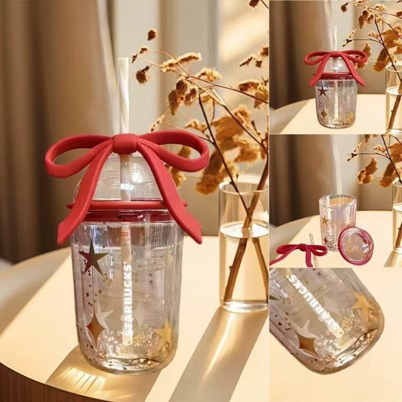 ★Ins 400ml Starbucks Cup 25 Christmas Warm Melting Series Holiday Red Main Visual Red White Couple Holiday Collection Mug - รูปที่ 4