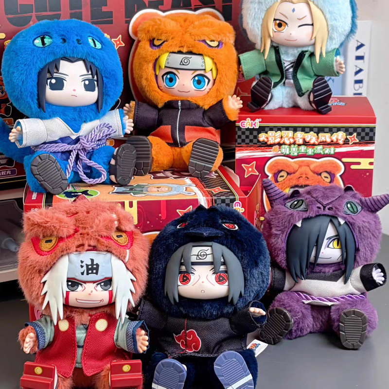 TOPTOY Naruto Shippuden ตุ๊กตาสัตว์น่ารักนั่ง Series Mystery Box อินเทรนด์เล่นตุ๊กตาตุ๊กตา