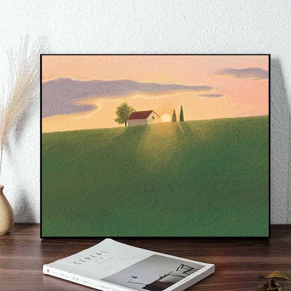 ACANDYL DIY ภาพวาดสีน้ํามันโดยตัวเลข Pastoral ภูมิทัศน์มือวาดสีคุณภาพสูงตามตัวเลขชุดคู่มือ Decompression สี Home Living Leisure ตกแต่งของขวัญอะคริลิค colori – โปรปัง