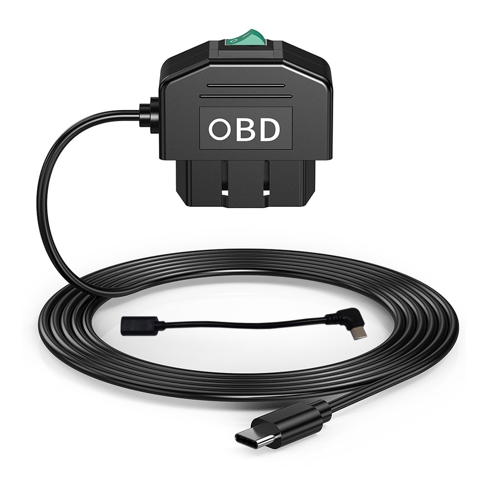 Hardwire ชุด OBD Type C Charger Converter อะแดปเตอร์สําหรับ 70mai 70 Mai DVR Charger ที่จอดรถสายไฟ O