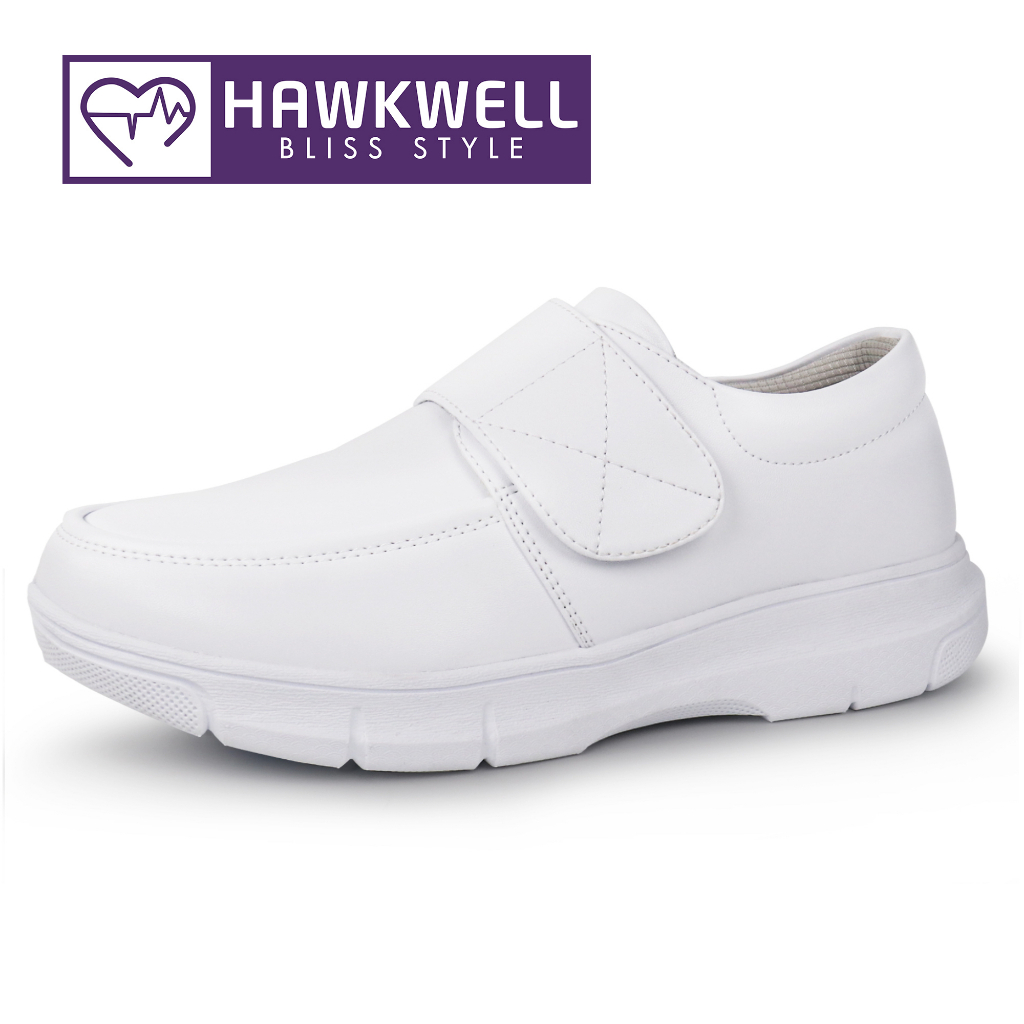Hawkwell ผู้หญิงสายรัดน้ําหนักเบา Healthcare รองเท้าพยาบาลรองเท้าทํางานกันลื่น - Ritty/6930