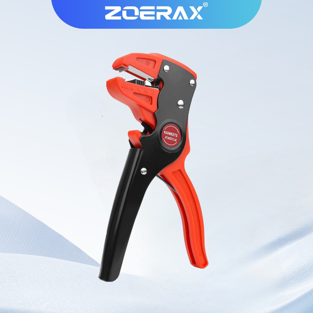 Zoerax เครื่องปอกสายไฟและเครื่องตัดอัตโนมัติเครื่องมือปอกสายไฟ2 ใน 1ปรับ10-24 โดยรวม คีมปอกสายไฟสําหรับอิเล็กทรอนิกส์และซ่อมรถ
