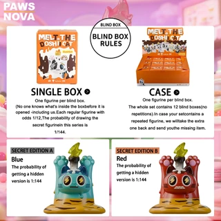 PAWSNOVA Doshii Cat ของแท้ กล่องสุ่มฟิกเกอร์ไฟกลางคืน กดหางเปิดไฟ สุ่ม 1 ตัวต่อกล่อง พร้อมส่ง