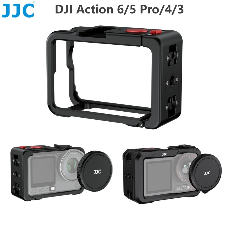JJC Camera Cage กรงกล้อง DJI OSMO Action 6/Action 5 Pro/4/3 ชุดกรง สําหรับ พร้อม