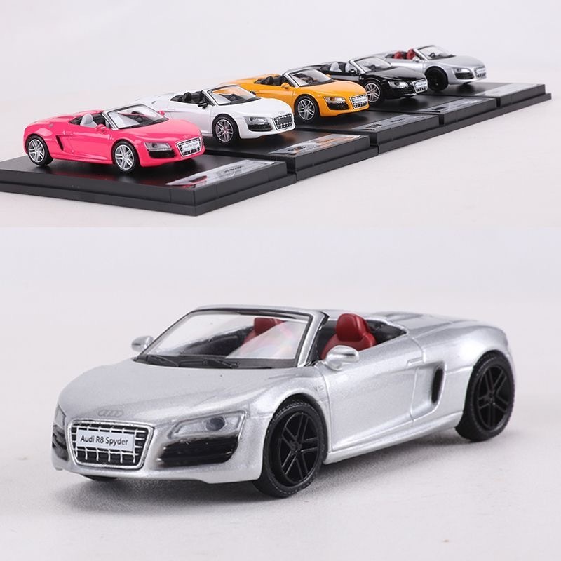 SHADOW 1: 64 Audi R8 V10 Spyder เปิดประทุน กีฬารถจําลองรถรุ่นตกแต่งคอลเลกชัน