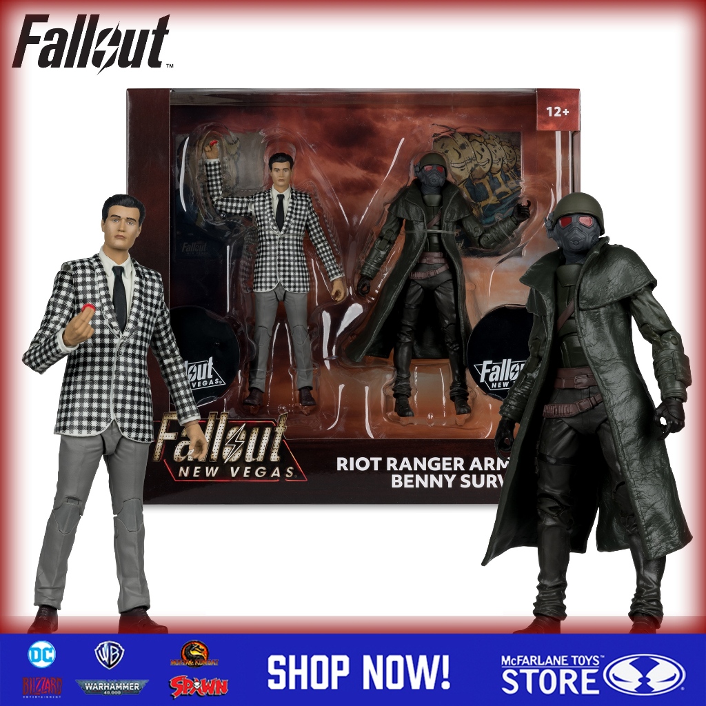 [ในสต็อก] McFarlane Toys Fallout: New Vegas Riot Ranger Armor & Benny Survivor Action Figure 2-Pack