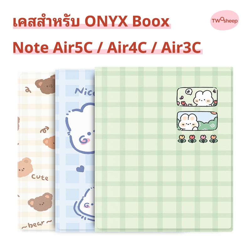 Twosheep suit for Boox Note Air5c Air4c Air3c เคสแม่เหล็ก 10.3 นิ้ว สไตล์ภาพวาด ลายวาดมือ เปิดปิดพักจอ