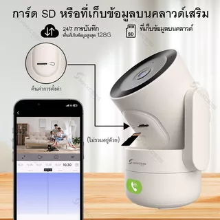 MHXCEES กล้องวงจรปิด WiFi Full HD 2K กล้องวงจร IP Camera 3 ล้านพิกเซล One-touch Call Tuya/Smart Life