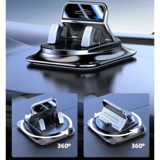 360° ที่วางโทรศัพท์ในรถยนต์อเนกประสงค์แบบหมุนได้พร้อมแผ่นตัวเลขแผงหน้าปัดเมาท์ติดตั้งง่ายที่วางโทรศัพท์มือถือในรถยนต์