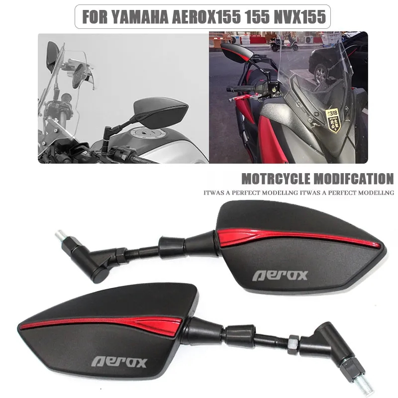 Fit สําหรับ YAMAHA NVX155 AEROX155 NVX AEROX 155 2015-2019 2018 2019-2025 กระจกมองหลังรถจักรยานยนต์ก