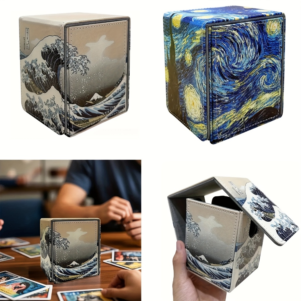 8 x 9.7 x 11 ซม. สําหรับ MTG สําหรับ PTCG การ์ดเกมผู้ถือจัดเก็บ Artic Magnetic Card Deck กล่อง