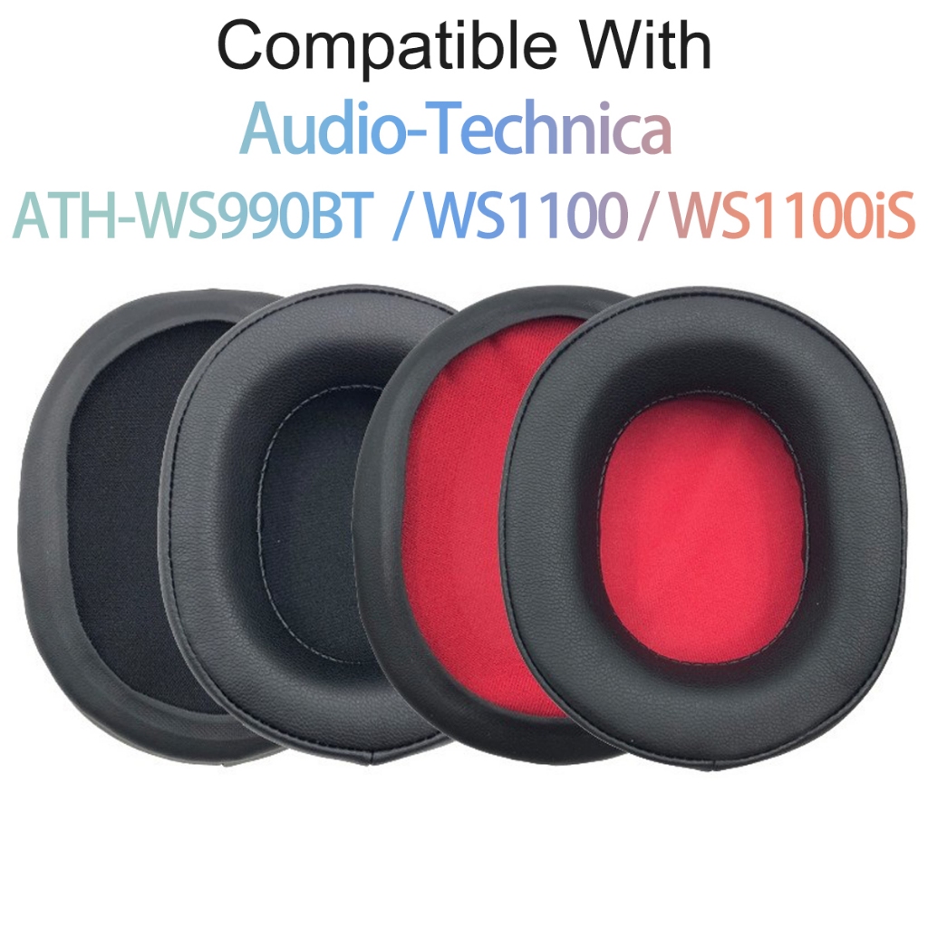 แผ่นรองหูฟังฟองน้ํา สําหรับ Audio-Technica ATH-WS990BT/WS1100/WS1100iS Earmuffs