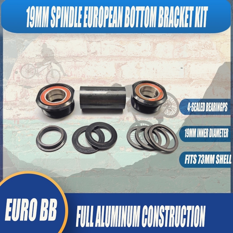 BMX EURO BB Rotatable BB 19MM, เหมาะกับเปลือก 73MM 19mm แกนชุดวงเล็บด้านล่างยุโรป