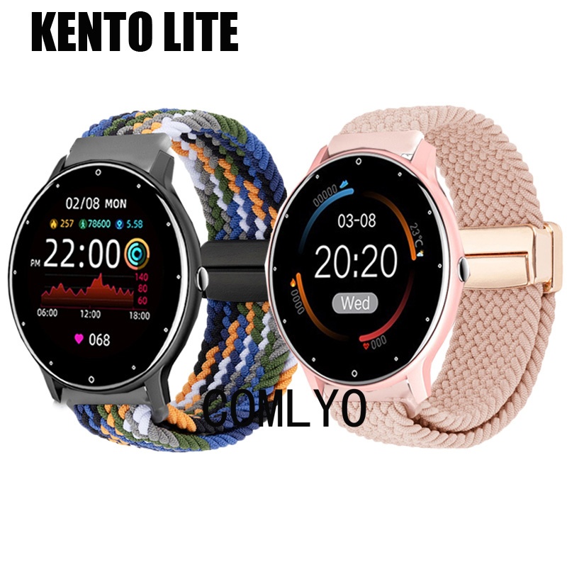 สําหรับ KENTO LITE / ZL02C Pro สายนาฬิกาอัจฉริยะไนลอนปุ่มแม่เหล็กนุ่มผู้หญิงผู้ชายกีฬา Band