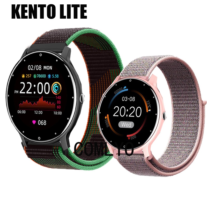 สําหรับ KENTO LITE / ZL02C Pro สายนาฬิกาอัจฉริยะไนลอนห่วงนุ่มผู้หญิงผู้ชาย