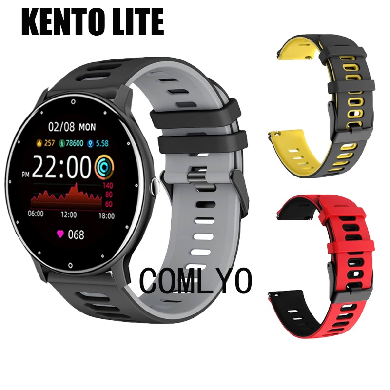 สําหรับ KENTO LITE / ZL02C Pro สายนาฬิกาอัจฉริยะซิลิโคนนุ่มผู้หญิงผู้ชายสายรัดข้อมือ