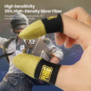 Bluewowpubggaming Finger Sleeve Sweat-Proof Finger Cover ถุงมือปลายนิ้วเกมลื่นหน้าจอสัมผัส Thumb ปลายนิ้วแขน