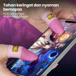 Bluewowpubggaming Finger Sleeve Sweat-Proof Finger Cover ถุงมือปลายนิ้วเกมลื่นหน้าจอสัมผัส Thumb ปลายนิ้วแขน