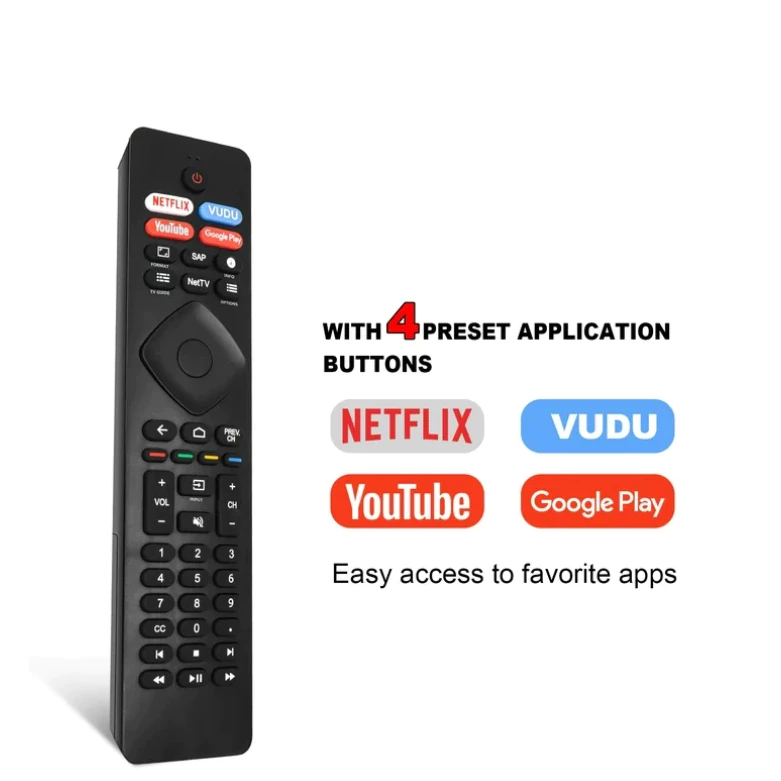 NH800UP RF402A-V14 IR รีโมทคอนโทรลสําหรับ Android 4K Ultra HD สมาร์ท LED TV 43PFL576/F7 50PFL5704/F7