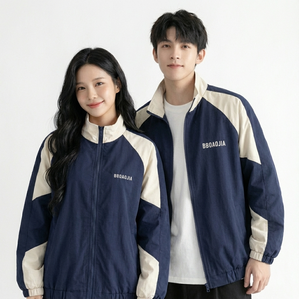 TIDOTIDOเสื้อคลุมแฟชั่น ชาย/หญิง สไตล์ญี่ปุ่น มินิมอล ซิปรูด ใส่เที่ยว/กันแดด ได้ทุกวัน S-3XL