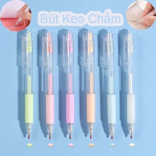 🔥 Bút Keo Chấm Bút Keo Dán Nhanh Khô Họa Tiết Hoạt Hình Màu Trơn Di Động Tiện Dụng Cho Học Sinh / Văn Phòng DIY