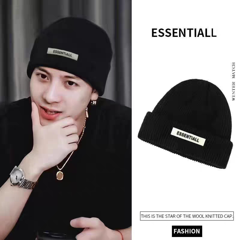 หมวกถักสไตล์เกาหลี หมวกฤดูหนาว หนาและอบอุ่น แฟชั่น ใช้ได้ทั้งชายและหญิง