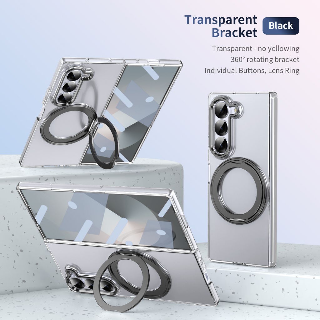 โปร่งใสโปร่งใสกรณีฟิล์มแบบบูรณาการพับเคสโทรศัพท์เหมาะสําหรับ Samsung Fold7/6/5/4/3Z-Flip3/4/5/6/7 Gl