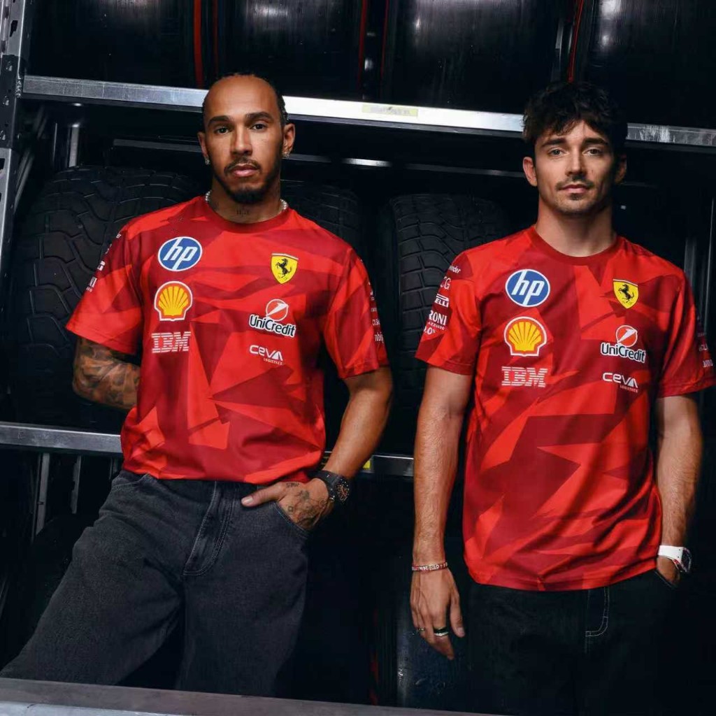 Scuderia Ferrari 2025 เสื้อยืดสีแดง 20 ปี Scuderia Ferrari 2026 เสื้อยืด Monza รุ่นพิเศษ