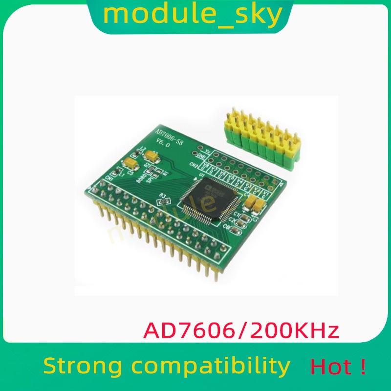 1 ชิ้น AD7606 โมดูลจับข้อมูล 16-Bit ADC 8-Channel Synchronous Sampling ความถี่ 200KHz