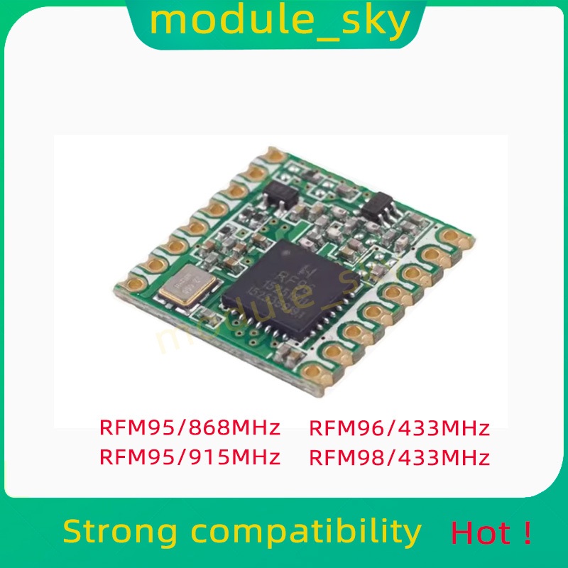 1PCS RFM95W RFM96W RFM98W Microcontroller LoRaTM ยาวระยะทางไร้สาย Transceiver โมดูลสนับสนุน sx1276