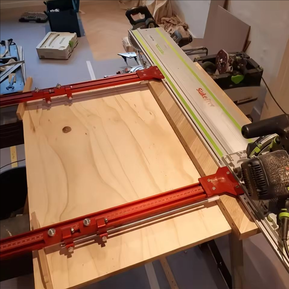 Woodworking Track Saw Guide Rail 1200mm Parallel Rail Guide System Aluminium Circular Saw Track Set 