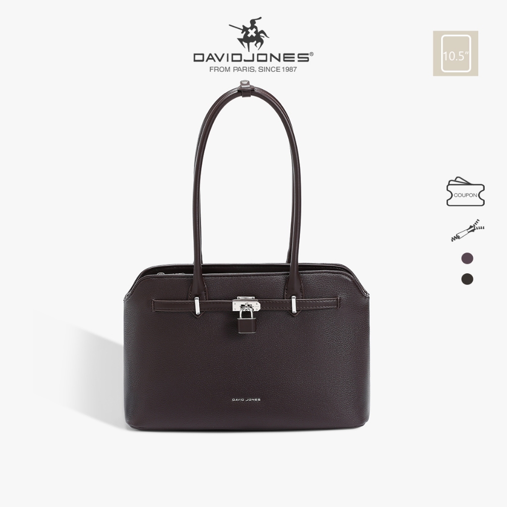 David Jones Paris Clea กระเป๋าสะพายหนัง PU สำหรับผู้หญิง ออกแบบมาเพื่อความนุ่มนวลในฤดูกาลใบไม้ร่วงและหนาว