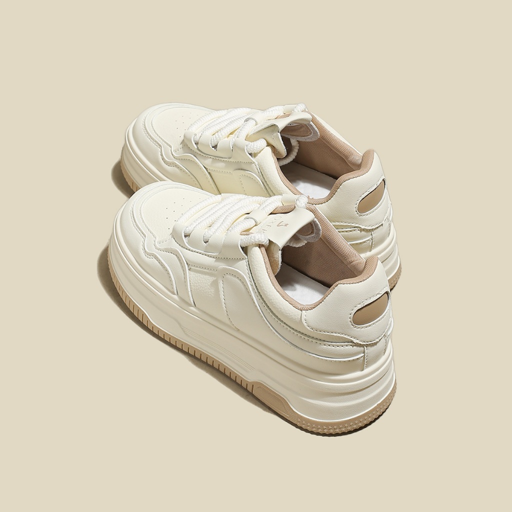 FOXER รองเท้าลําลองผู้หญิงแบนแฟชั่นทุกการแข่งขันหนาSoledนุ่มสบายรองเท้าผ้าใบน้ําหนักเบา