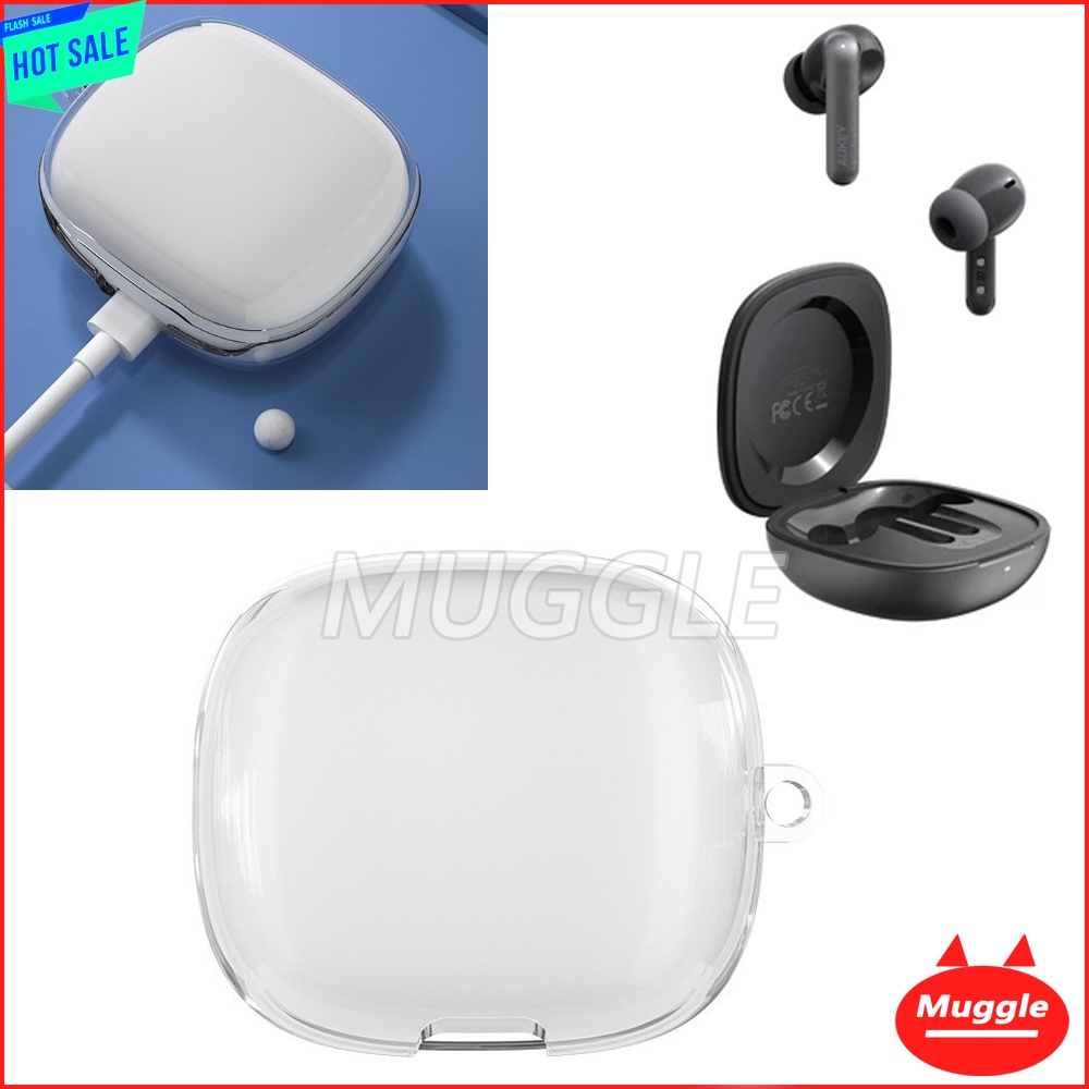 AUKEY EP-B2 หูฟังไร้สาย True Wireless หูฟังเกราะป้องกันเคสใส AUKEY EP-B2 ฝาครอบป้องกัน เคสซิลิโคน TP
