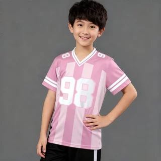 SweetKids พร้อมส่งจากกทม🌸เสื้อยืดเด็ก🍓เสื้อแขนสั้นฤดูร้อน คอวี สไตล์อเมริกัน ฮิปฮอปลำลอง ระบายอากาศได้ พิมพ์ลายตัวเลข ใส่ได้ทั้งเด็กชาย-หญิง