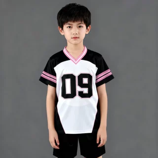 SweetKids พร้อมส่งจากกทม🌸เสื้อยืดเด็ก🍓เสื้อแขนสั้นฤดูร้อน คอวี สไตล์อเมริกัน ฮิปฮอปลำลอง ระบายอากาศได้ พิมพ์ลายตัวเลข ใส่ได้ทั้งเด็กชาย-หญิง