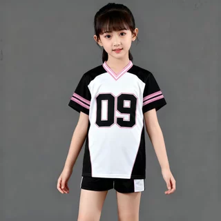 SweetKids พร้อมส่งจากกทม🌸เสื้อยืดเด็ก🍓เสื้อแขนสั้นฤดูร้อน คอวี สไตล์อเมริกัน ฮิปฮอปลำลอง ระบายอากาศได้ พิมพ์ลายตัวเลข ใส่ได้ทั้งเด็กชาย-หญิง