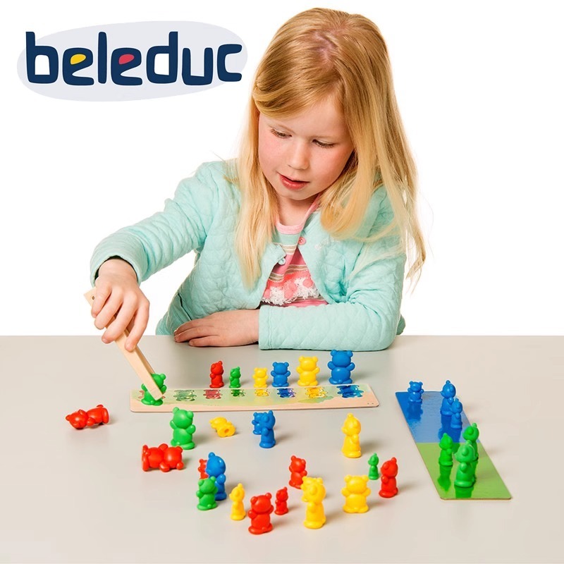 ของเล่น Toys for life เกมต่อแถวหมีตุ๊กตา เกมบนโต๊ะสำหรับเด็ก ฝึกกล้ามเนื้อมือ ละเอียดอ่อน ของเล่นเสริมทักษะสำหรับสถาบันสอนก่อนวัยเรียน