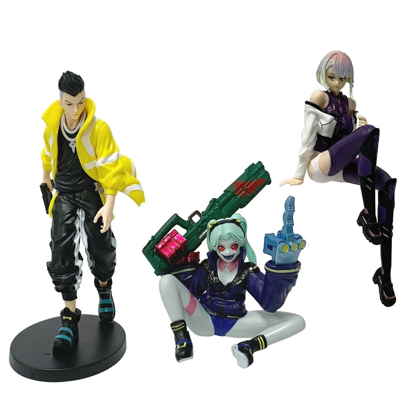1 ชิ้น Cyberpunk: Edgerunners อะนิเมะรูปตําแหน่งนั่ง Rebecca David Martinez Battle Edition รูปปั้นคอลเลกชัน PVC Action Figures ตุ๊กตาของเล่น