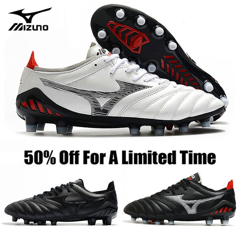 รองเท้าฟุตบอล Mizuno Morelia Neo 3 FG สำหรับสนามหญ้าจริง พร้อมให้เลือกหลายไซส์: 39-44
